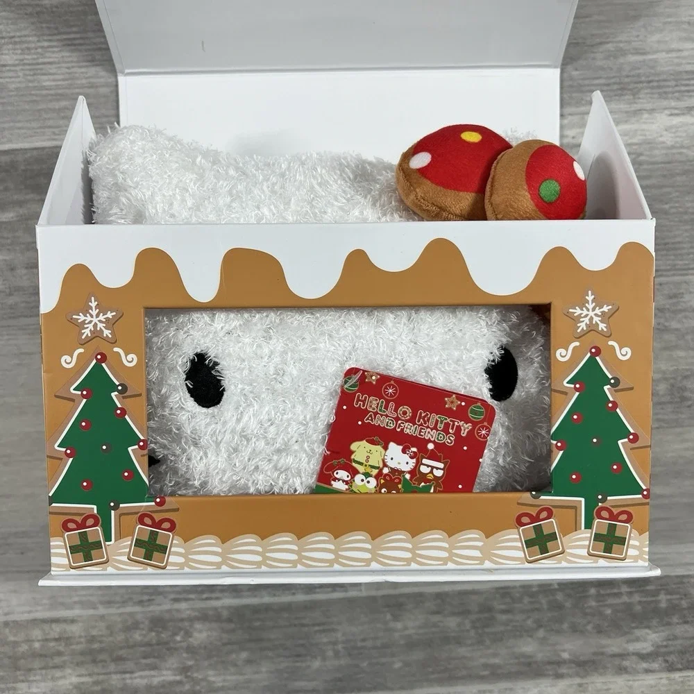 Sanrio Hello Kitty Christmas Gingerbread House‎ Nogginz Face Pillow Plush, NWT